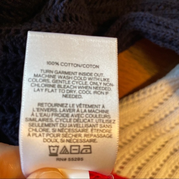 Express oversized colorblock cotton sweater S - Picture 3 of 5